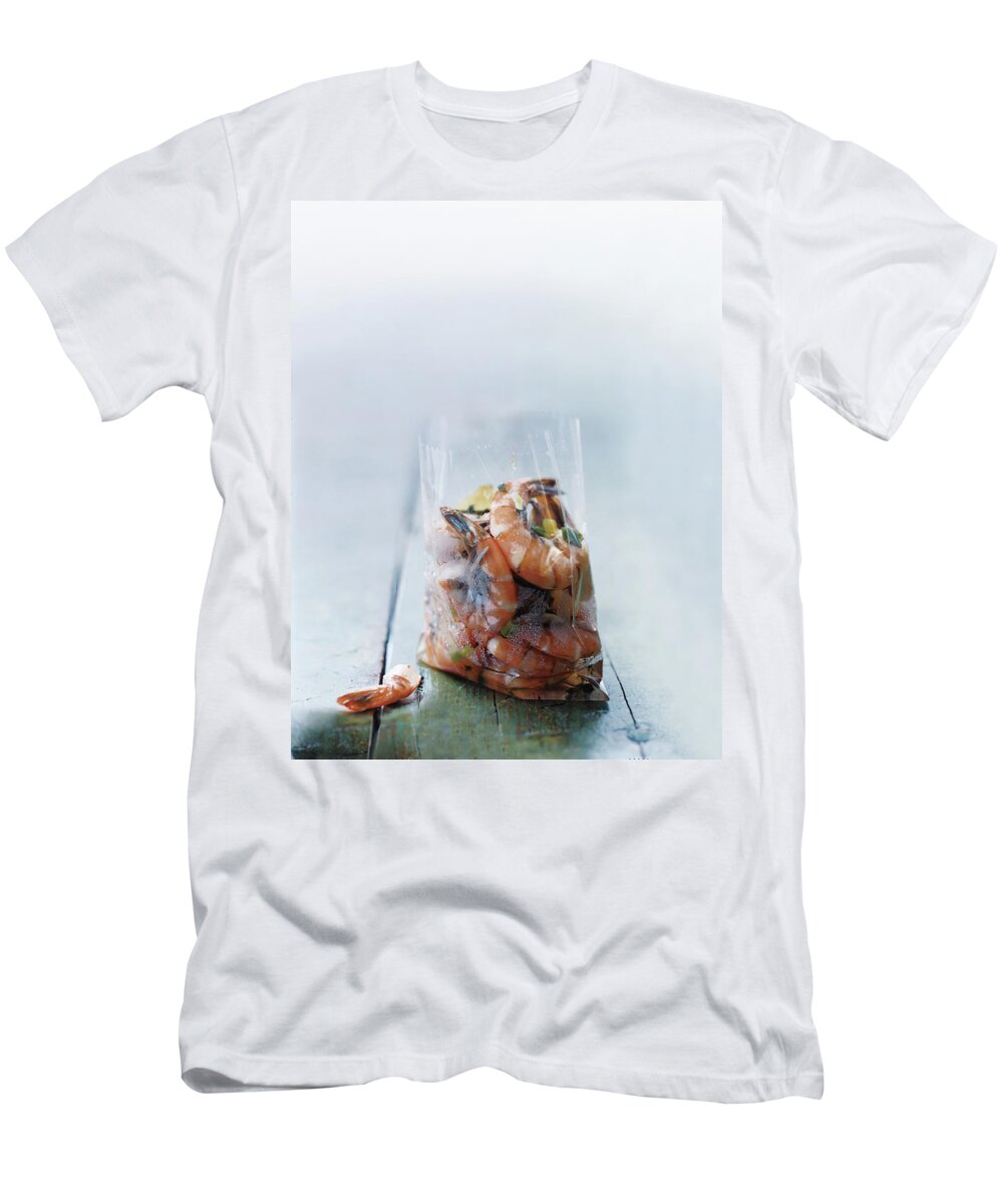 #new2022 T-Shirt featuring the photograph Jamaican Hot Pepper Shrimp by Romulo Yanes