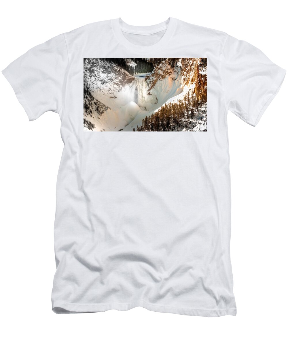 Lower Falls T-Shirt featuring the photograph Yellowstone Jewels by Karen Wiles