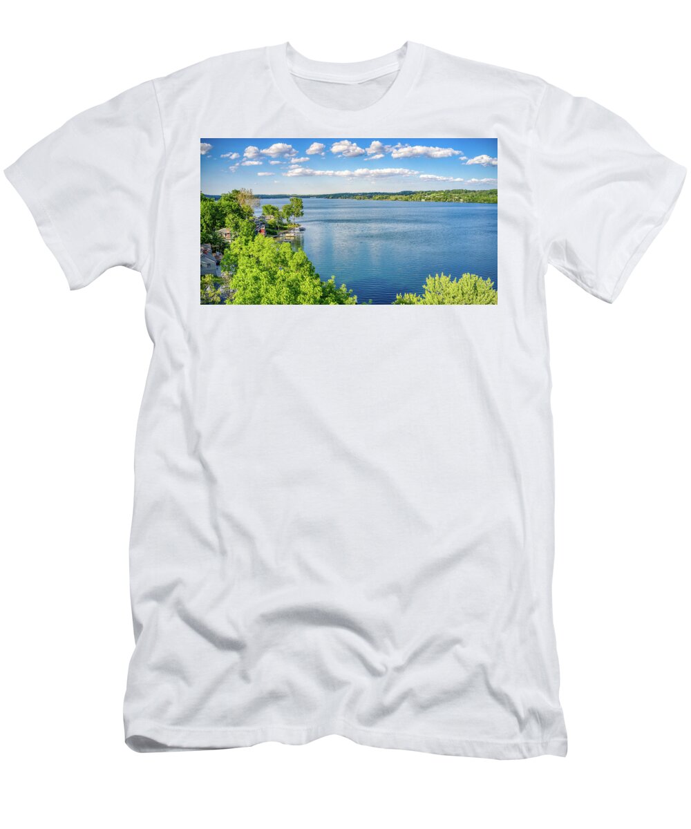 Finger Lakes T-Shirt featuring the photograph Keuka Lake June 2019 by Anthony Giammarino