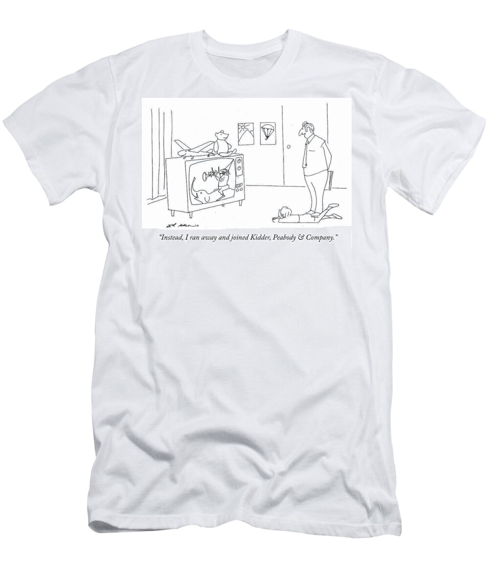 “instead T-Shirt featuring the drawing Kidder Peabody and Company by Ed Arno