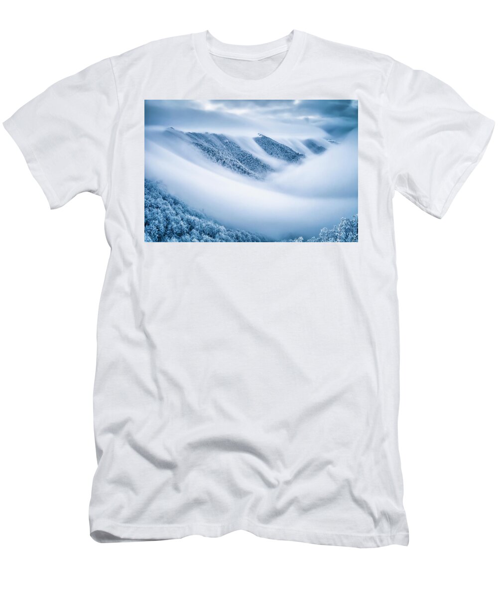 Balkan Mountains T-Shirt featuring the photograph Kingdom Of the Mists by Evgeni Dinev