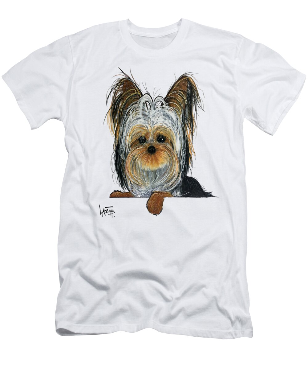 Kruse T-Shirt featuring the drawing Kruse 5166 by Canine Caricatures By John LaFree