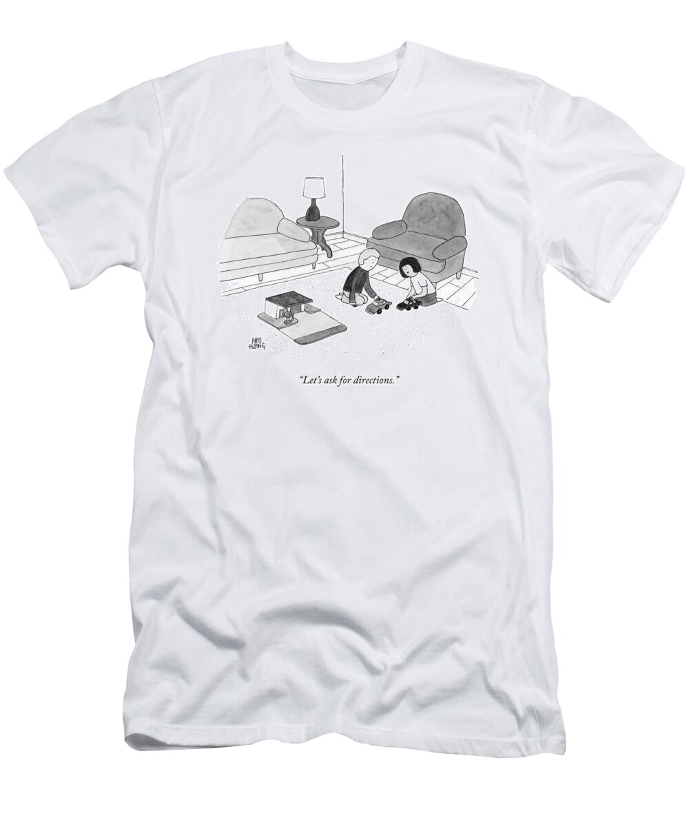 let's Ask For Directions. Toys T-Shirt featuring the drawing Let's Ask For Directions by Amy Hwang