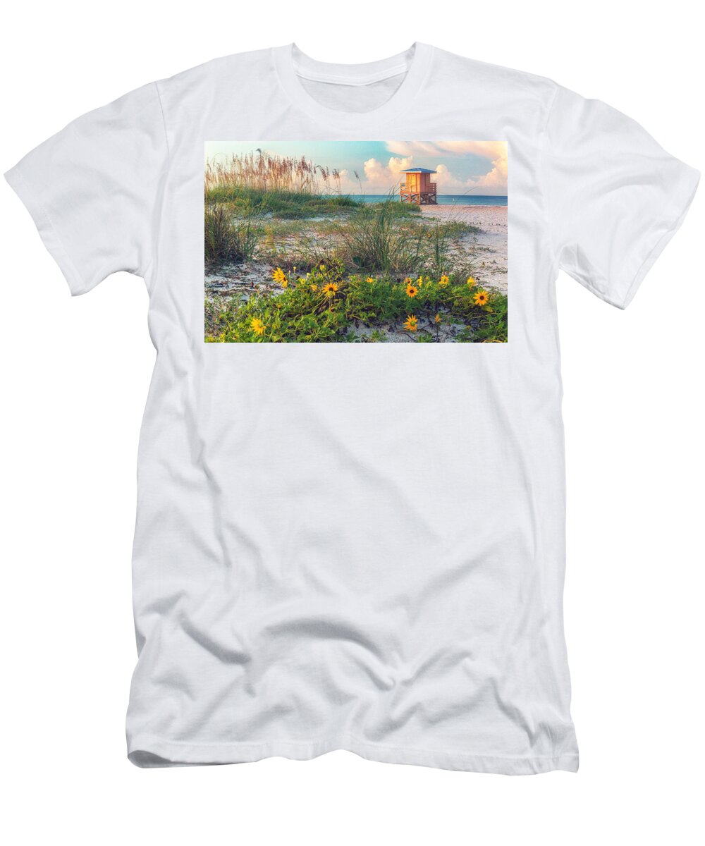Beach T-Shirt featuring the photograph Lido Beach by Rod Best