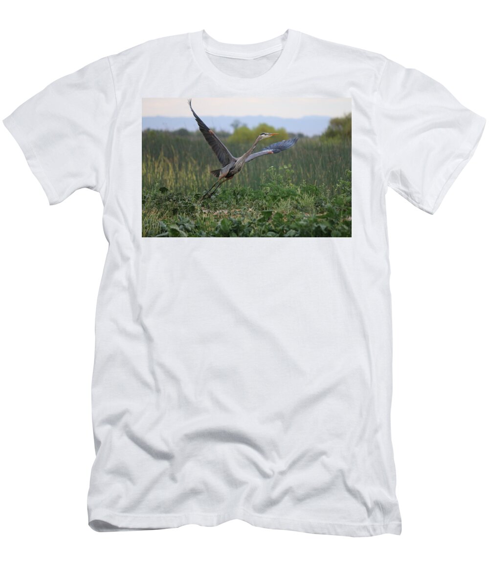 Great T-Shirt featuring the photograph Lifting Off by Christy Pooschke