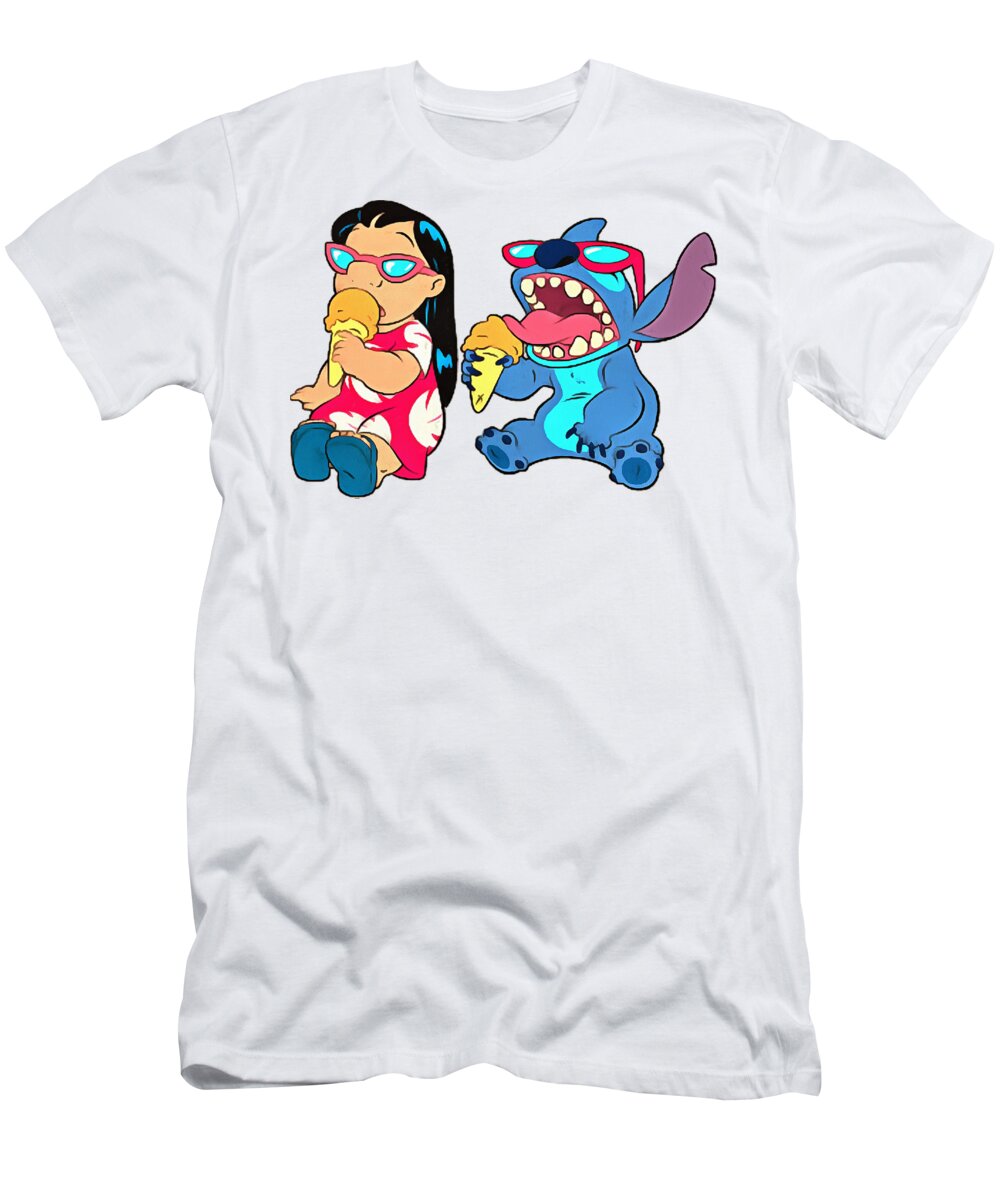 Lilo Stitch Eating Ice T-Shirt