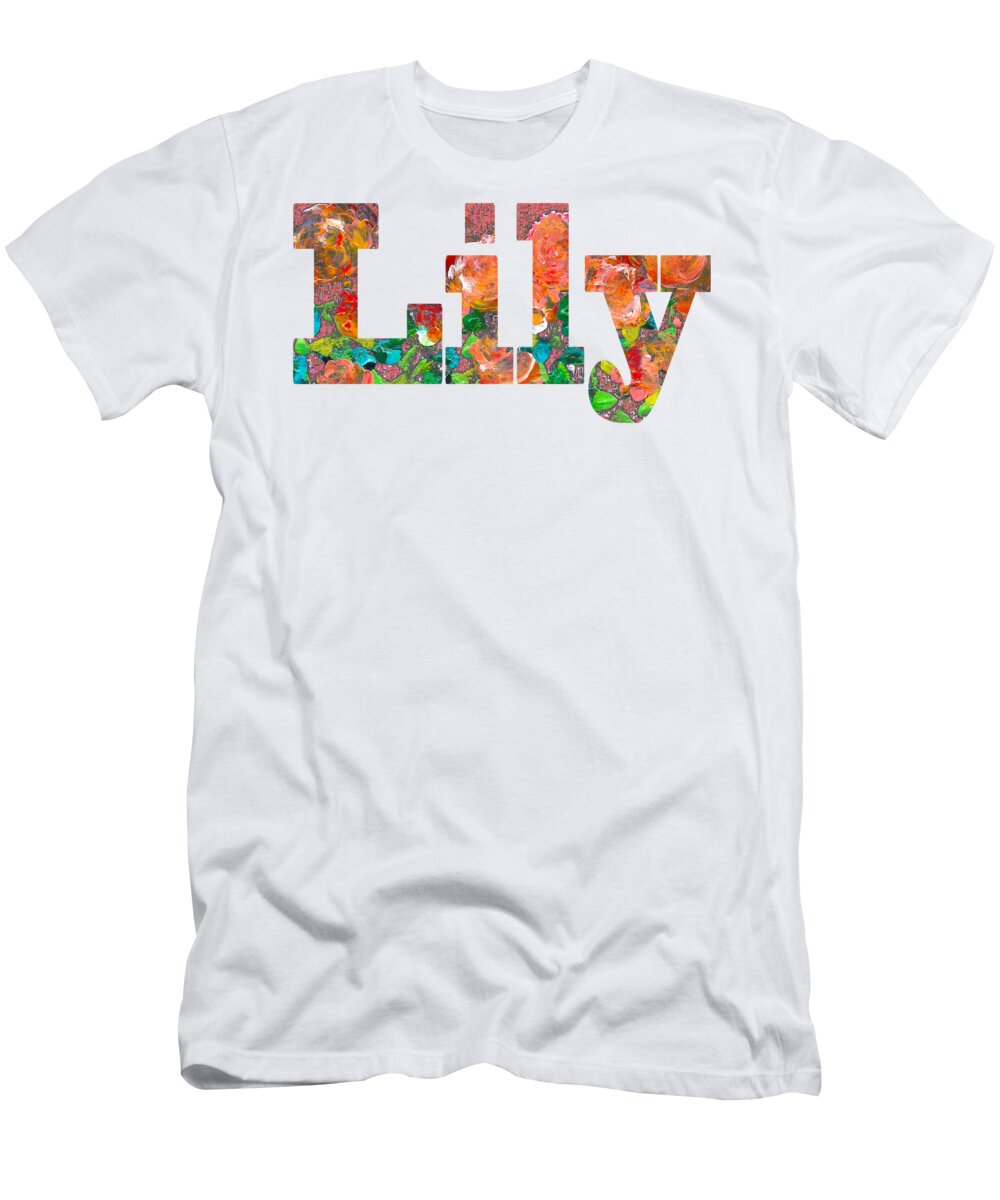 Lily T-Shirt featuring the painting Lily by Corinne Carroll