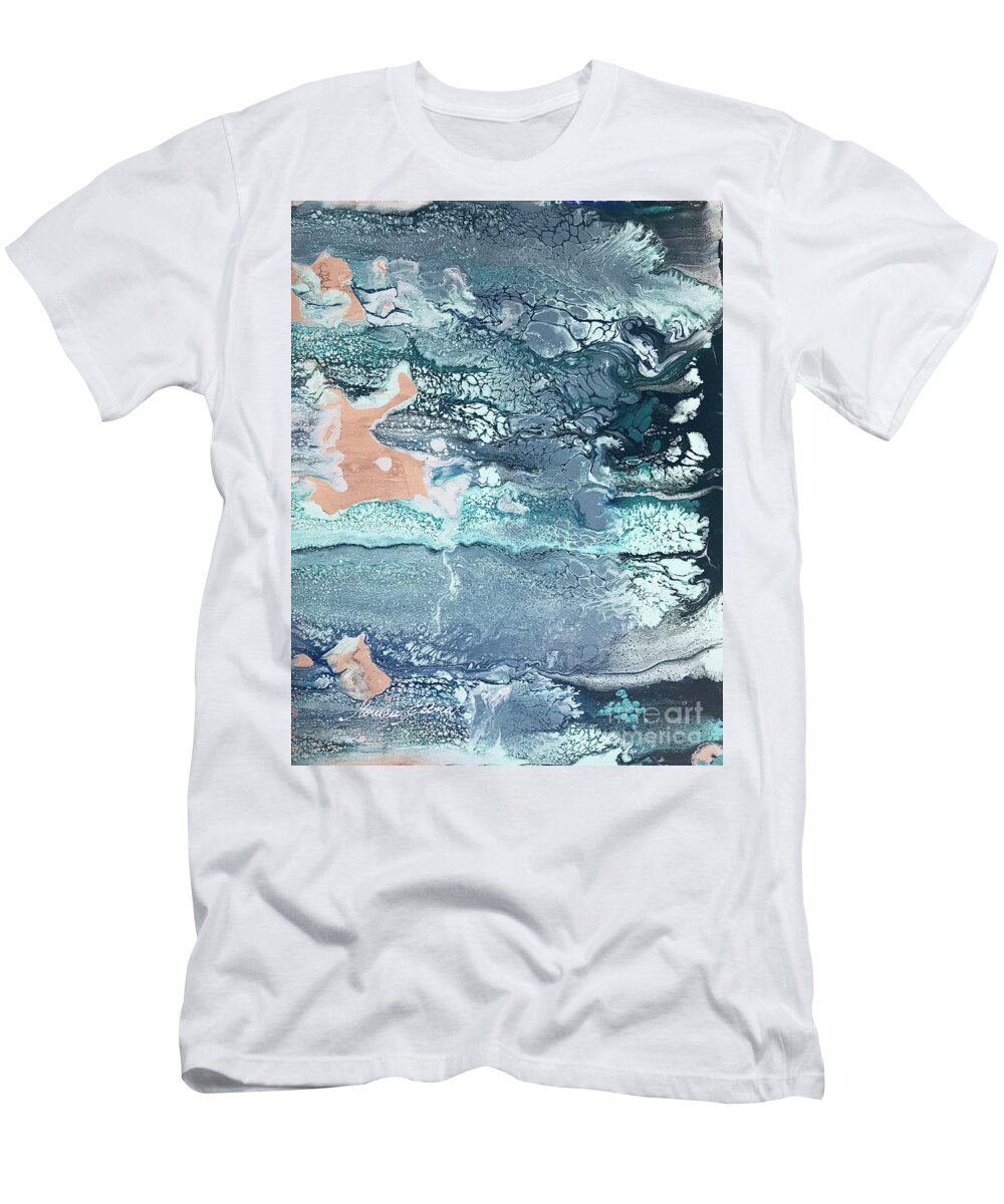 Magical Night T-Shirt featuring the painting Magical night by Monica Elena