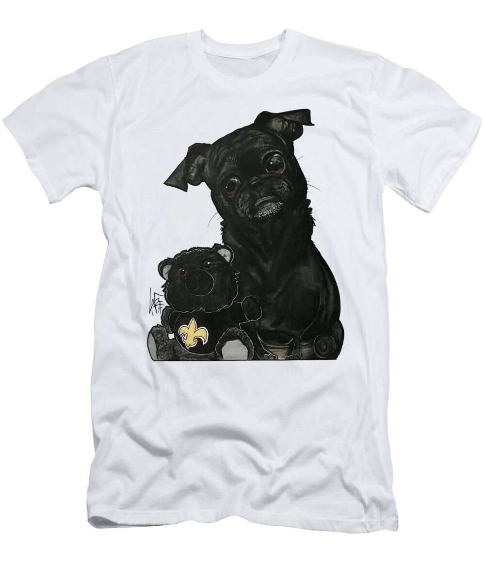 Maillet T-Shirt featuring the drawing Maillet 4352 by Canine Caricatures By John LaFree