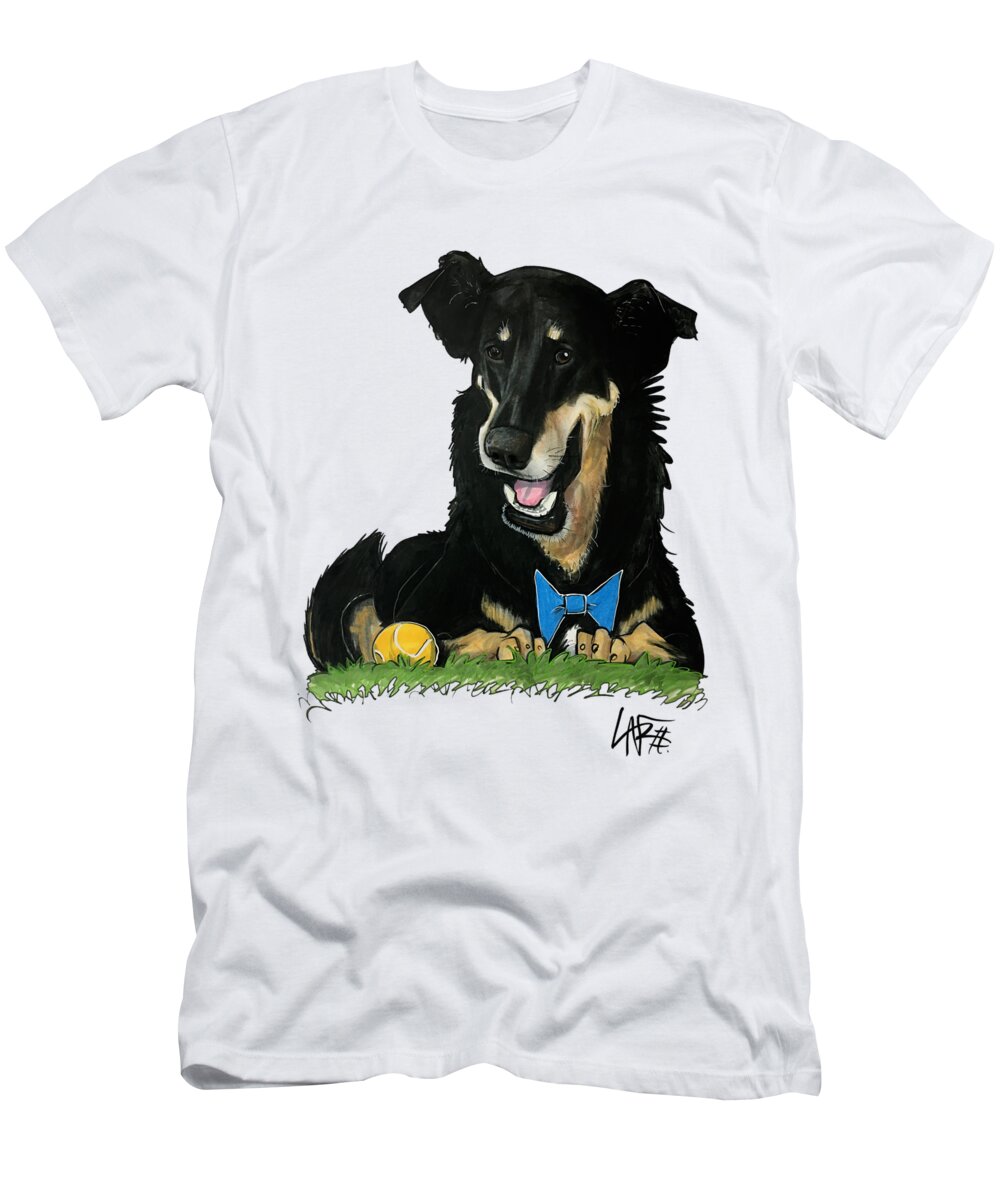 Mcguire T-Shirt featuring the drawing McGuire 4350 by Canine Caricatures By John LaFree