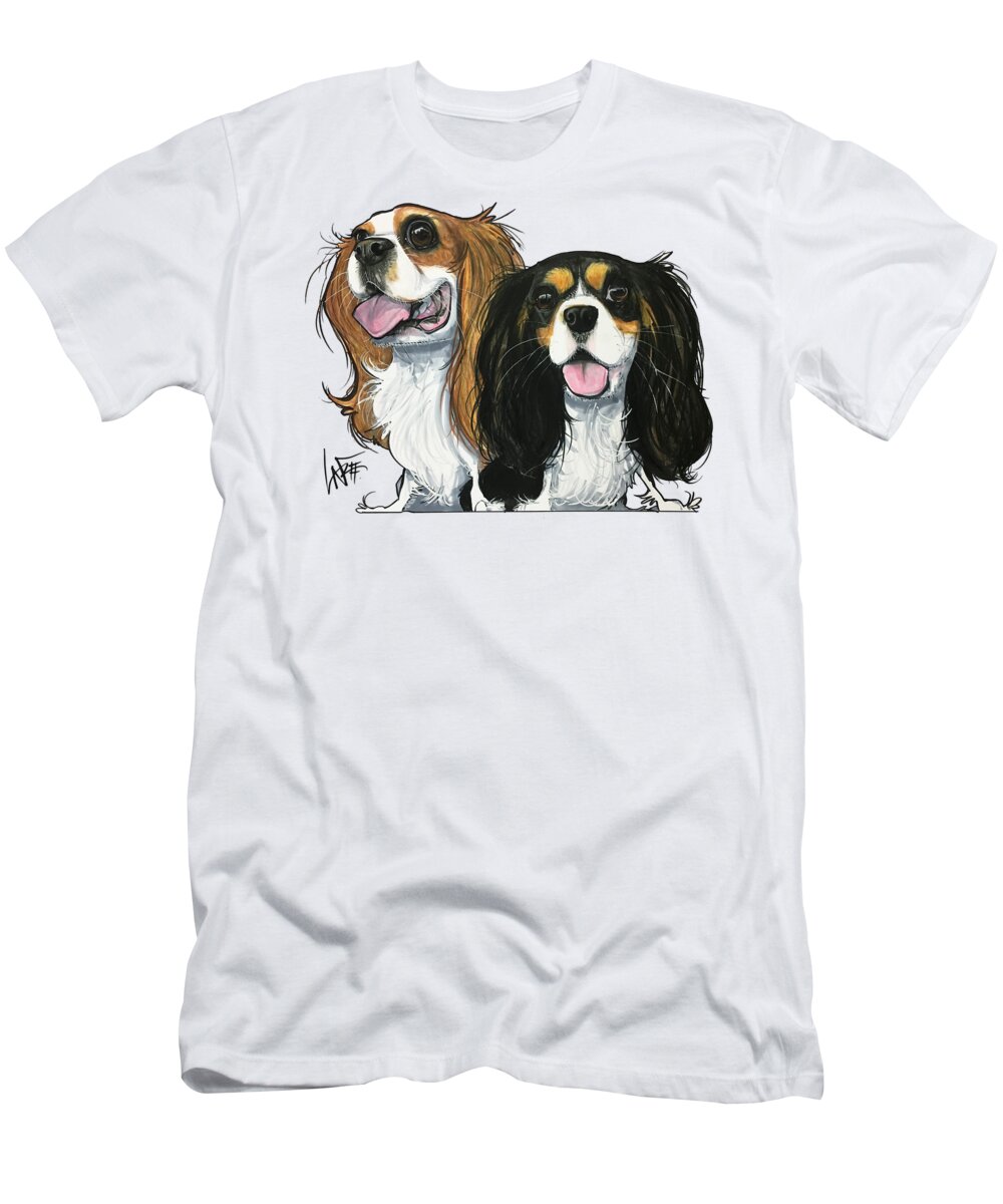 Metcalfe T-Shirt featuring the drawing Metcalfe GC2PET033 by Canine Caricatures By John LaFree