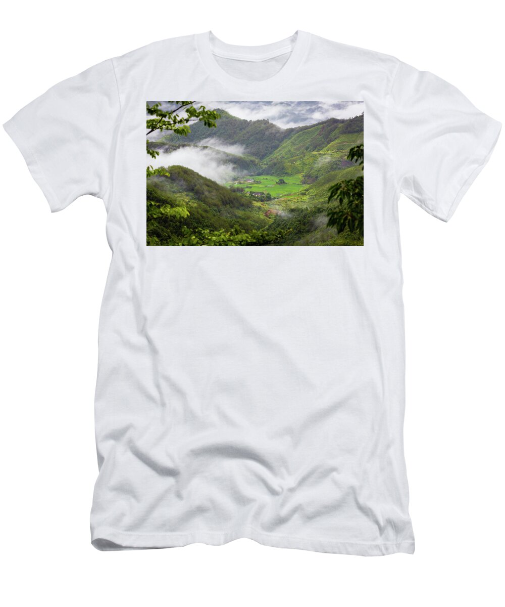 Farm T-Shirt featuring the photograph Misty Farm I by William Dickman