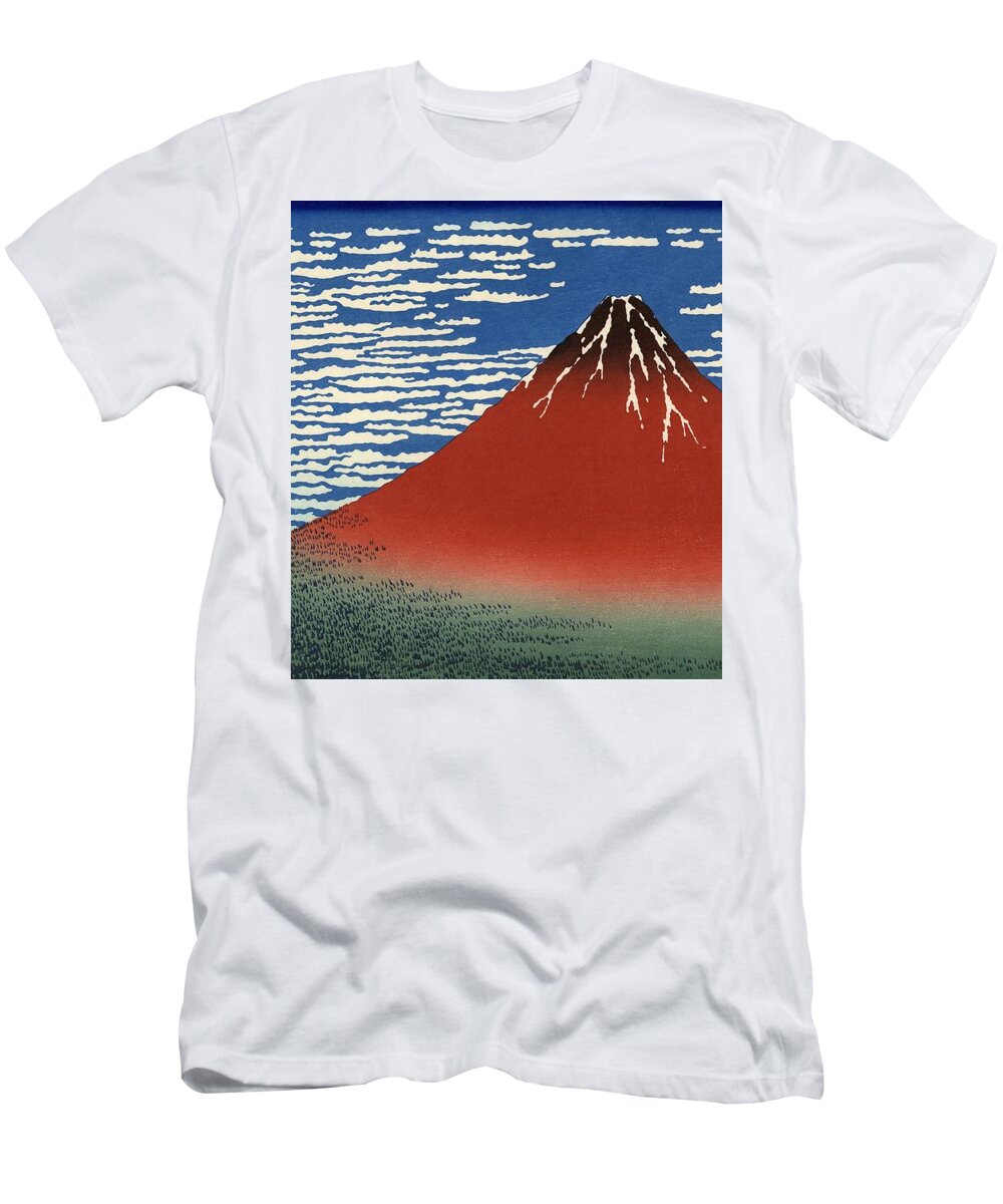 Cute T-Shirt featuring the photograph Mount Fuji painting by Top Wallpapers