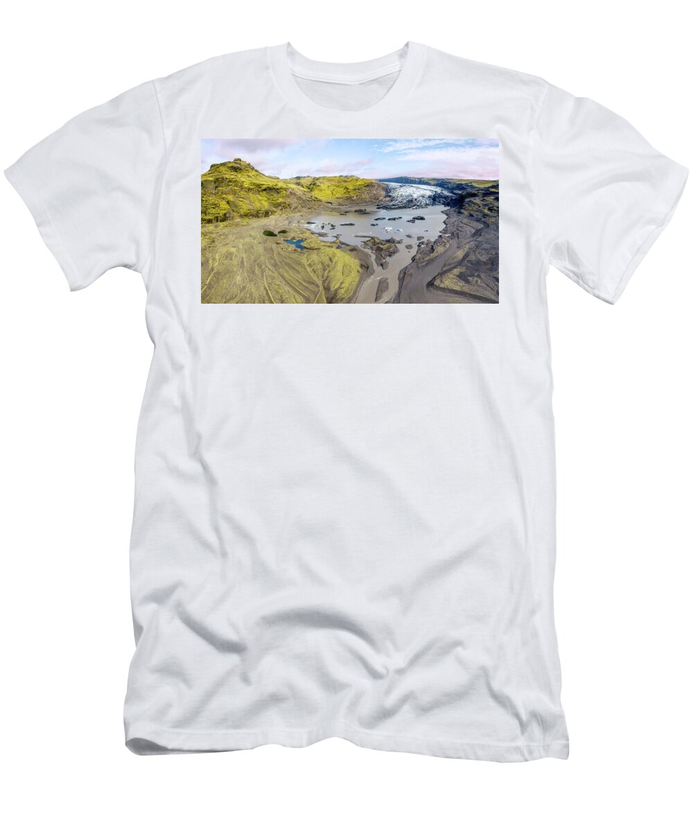 David Letts T-Shirt featuring the photograph Mountain Glacier by David Letts