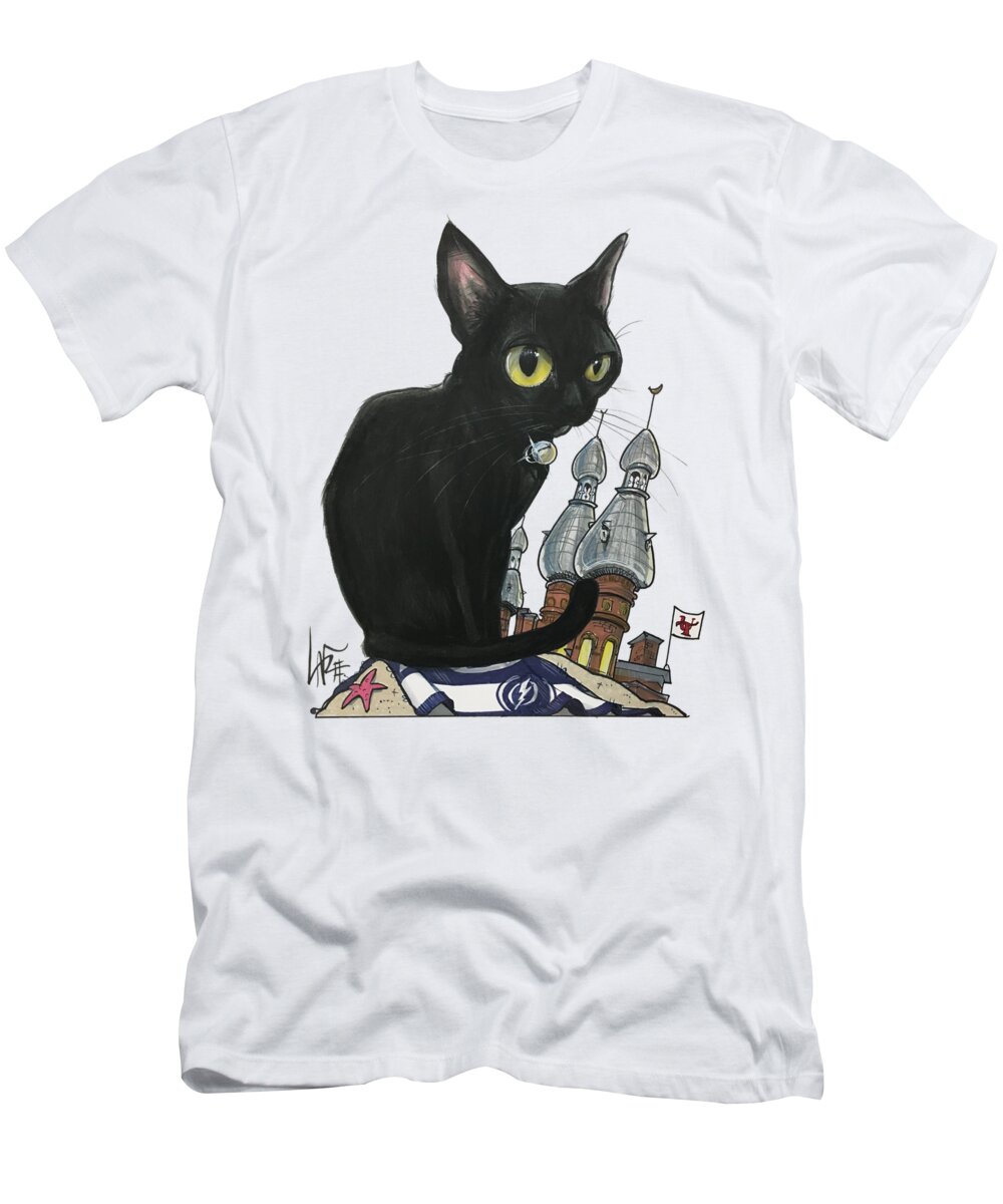 Murcko T-Shirt featuring the drawing Murcko 5209 by Canine Caricatures By John LaFree