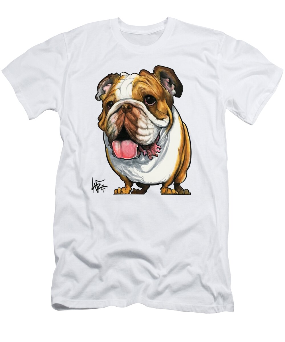 Murphy T-Shirt featuring the drawing Murphy 4289 by Canine Caricatures By John LaFree