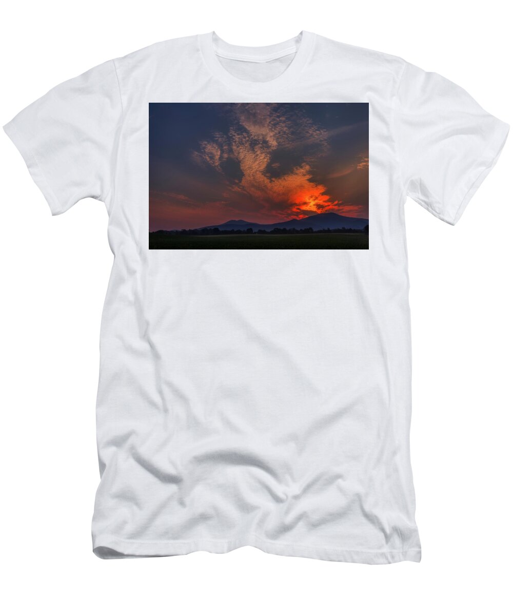 Shenandoah National Park T-Shirt featuring the photograph Neighbor Mountain Sunrise by Mountain Dreams