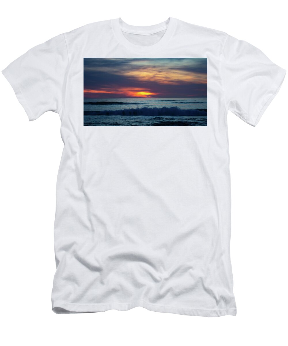 Outer Banks T-Shirt featuring the photograph OBX Sunrise by Lora J Wilson