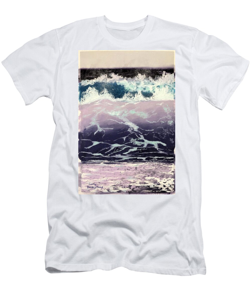 Ocean T-Shirt featuring the pastel Ocean Scene 22 by Gerry Delongchamp