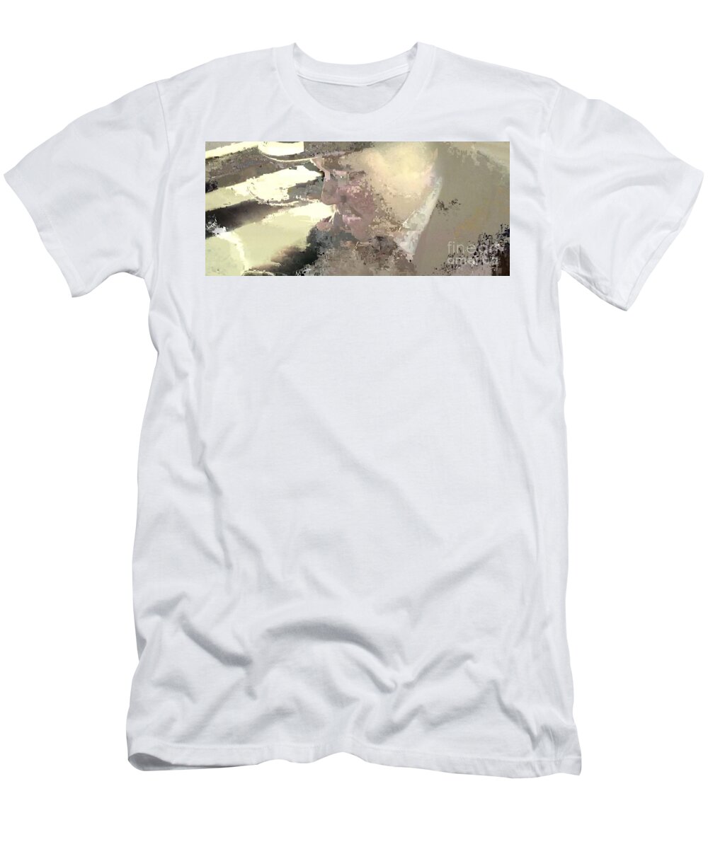 Surrealism T-Shirt featuring the painting On Scrisces by Matteo TOTARO