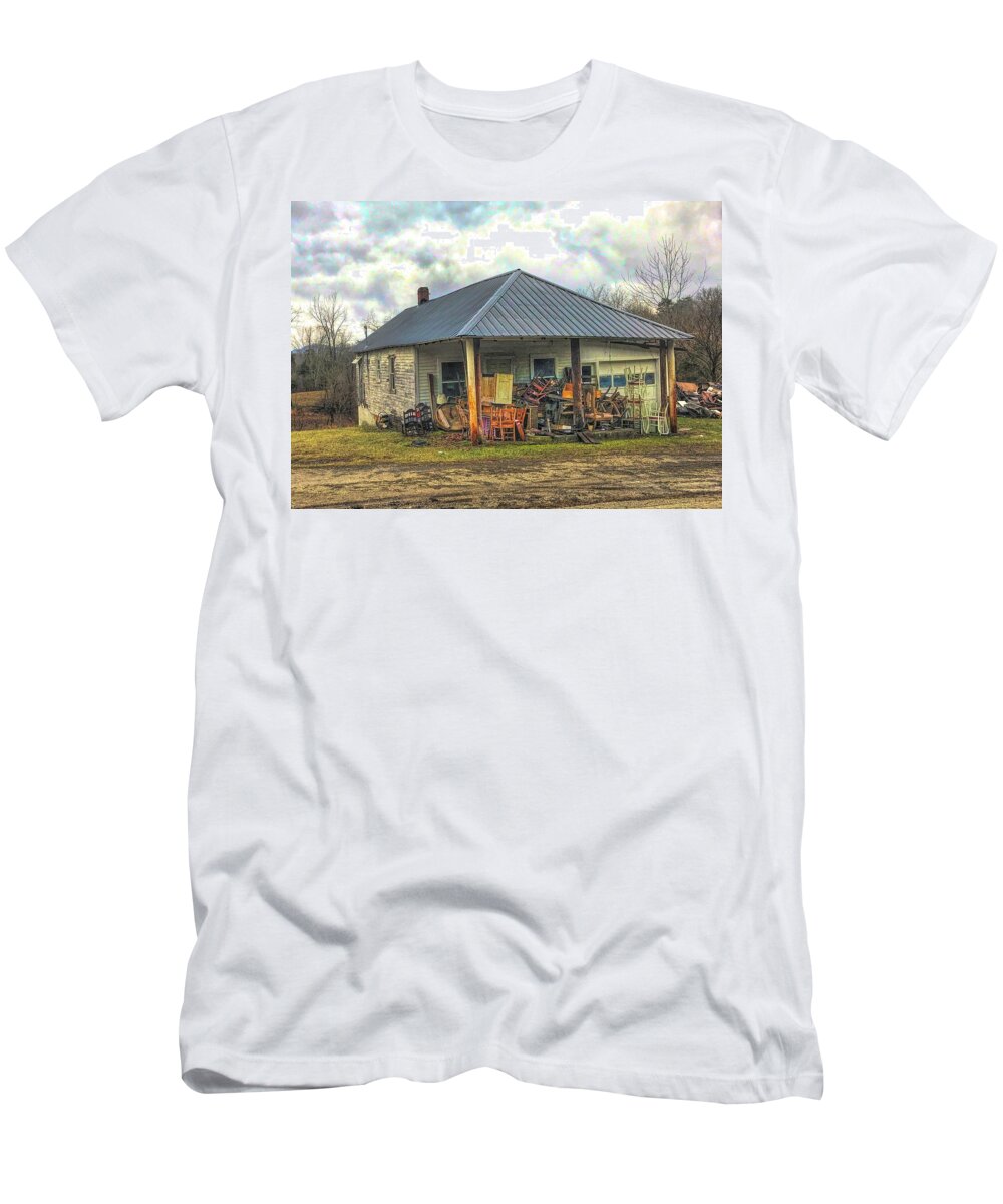  T-Shirt featuring the photograph On the Front Porch by Jack Wilson