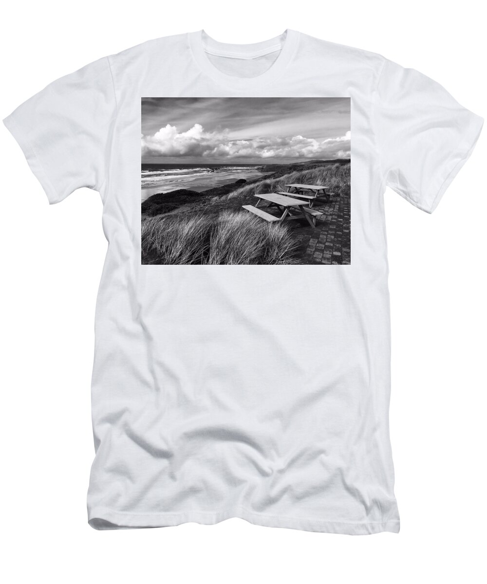 Oregon T-Shirt featuring the photograph Bandon Dunes by Jerry Abbott
