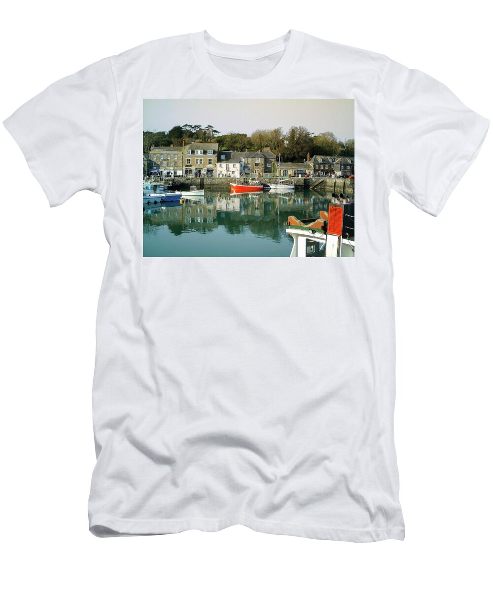 Padstow T-Shirt featuring the photograph Padstow Harbour Cornwall by Richard Brookes