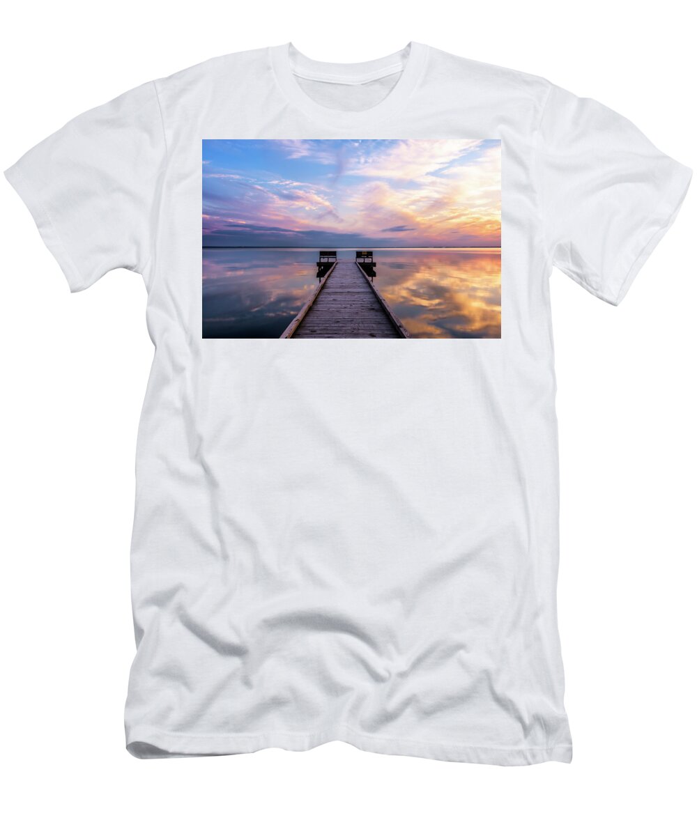 Landscape T-Shirt featuring the photograph Peaceful by Russell Pugh