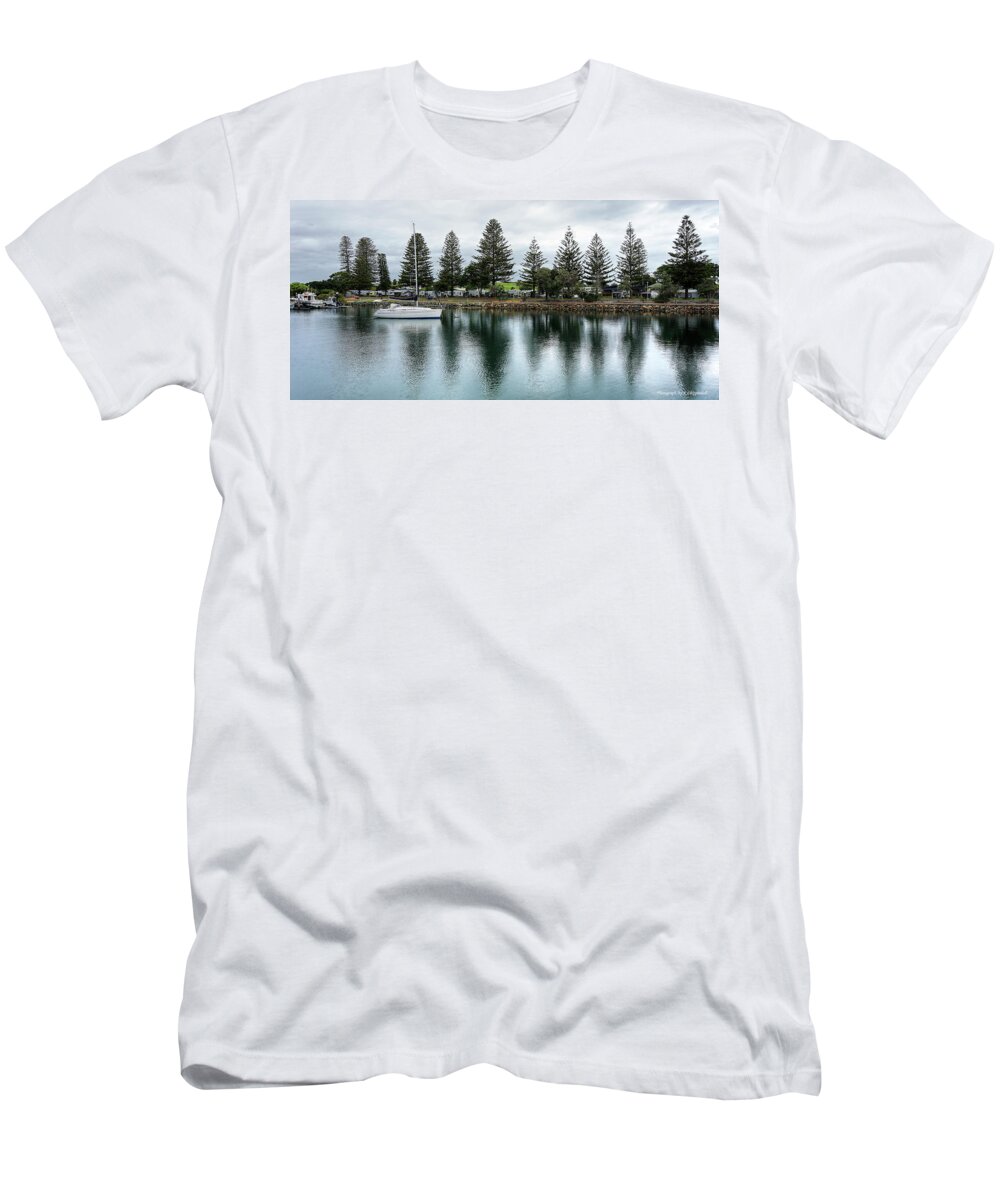 Pine Trees Forster T-Shirt featuring the digital art Pine Trees Forster 877 by Kevin Chippindall