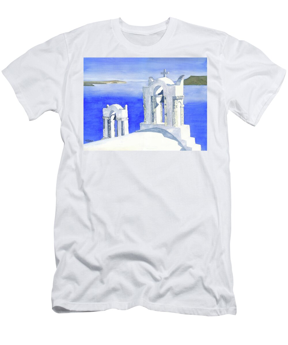 Church T-Shirt featuring the painting Praise The Lord by Richard Stedman