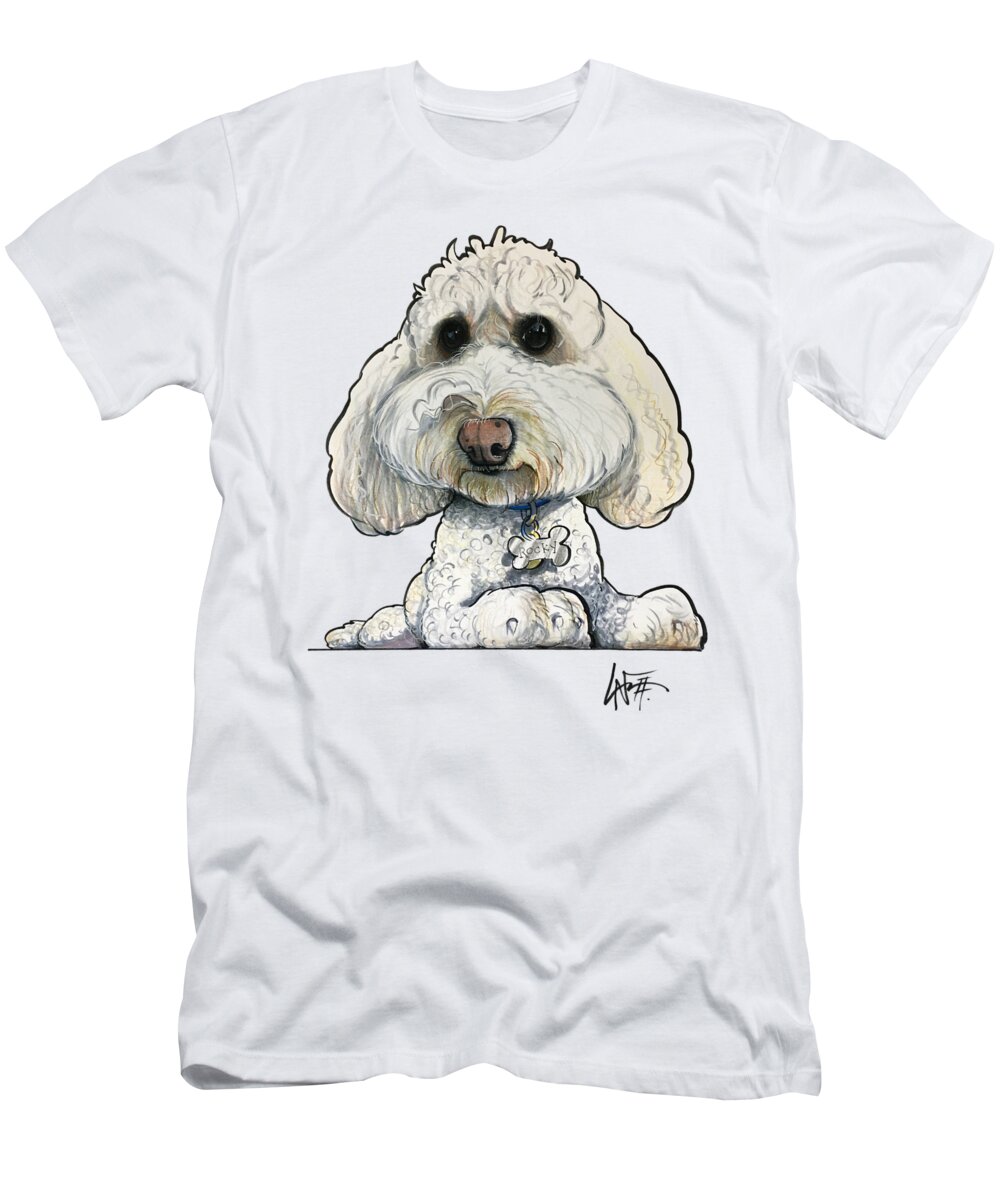 Pratt T-Shirt featuring the drawing Pratt 5217 by Canine Caricatures By John LaFree