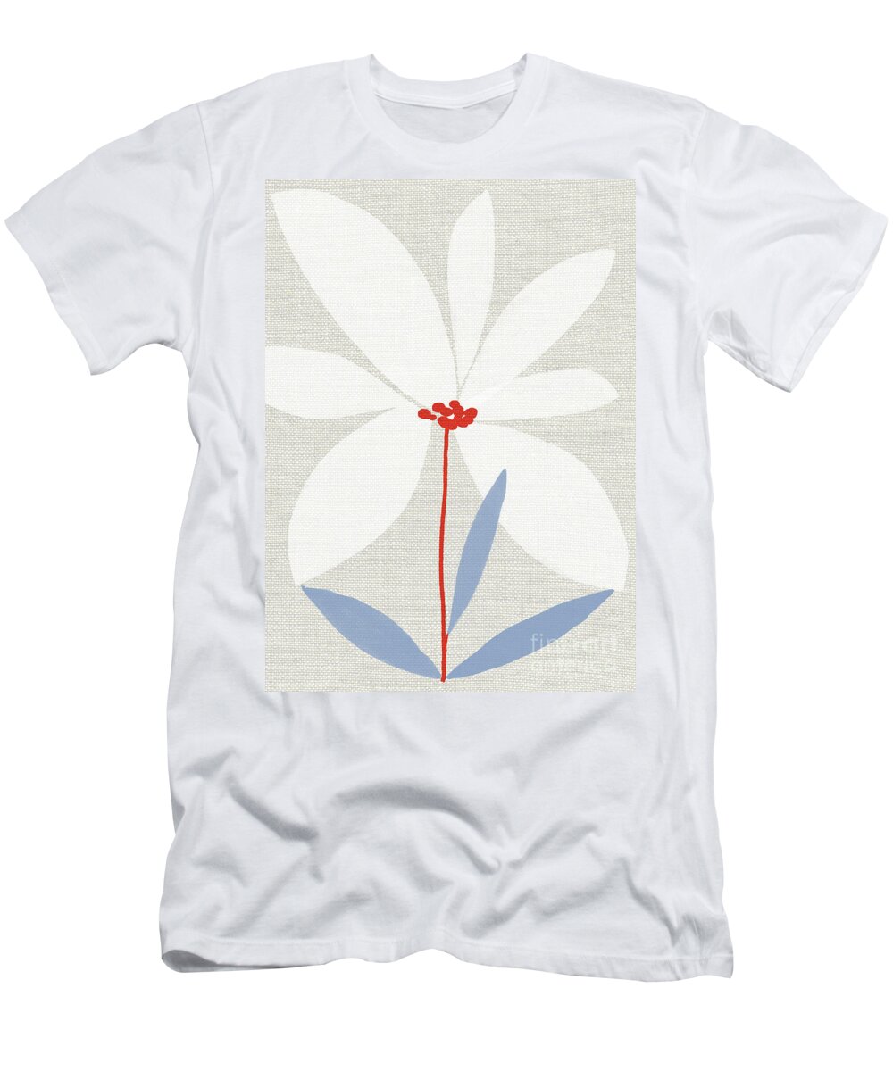 Daisy T-Shirt featuring the painting Printed Daisy by Jenny Frean
