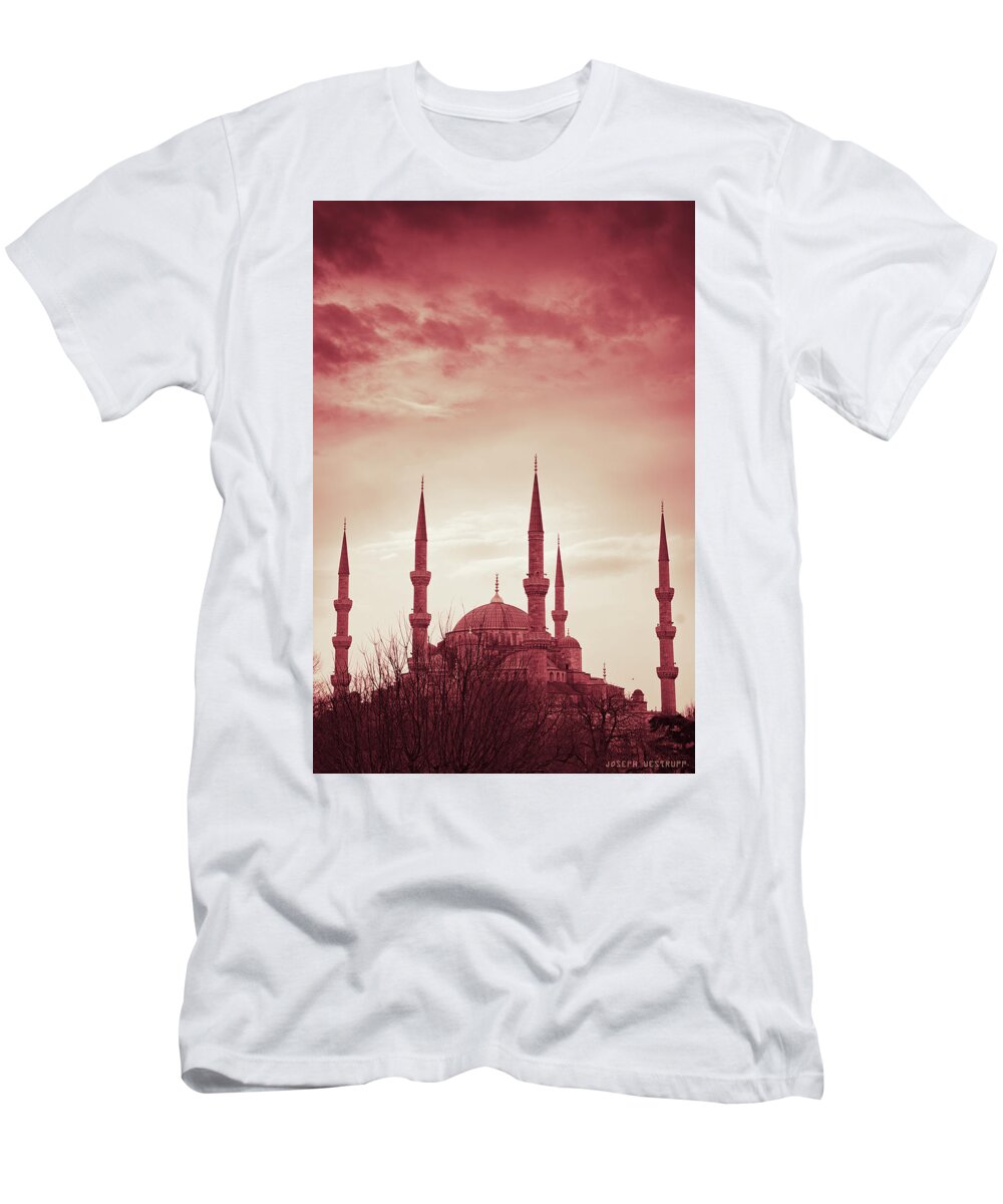 Red T-Shirt featuring the photograph Red Peace by Joseph Westrupp