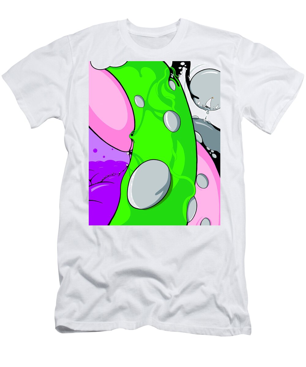 Vine T-Shirt featuring the drawing Reentry by Craig Tilley