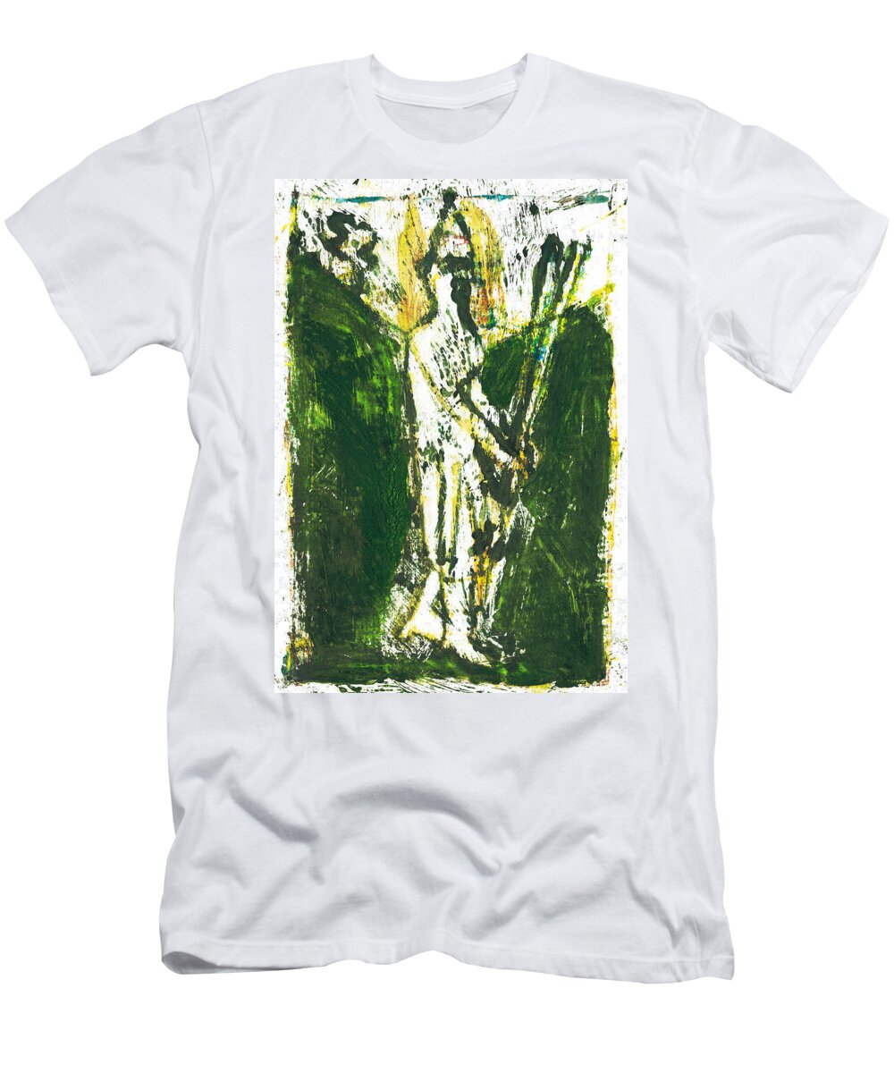 Stravinksy T-Shirt featuring the painting Rite of Spring 42 by Edgeworth Johnstone