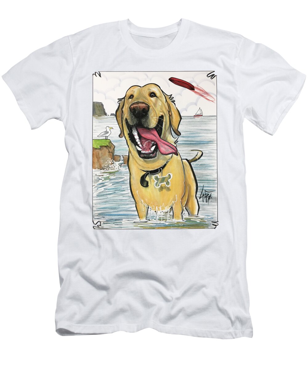 Rittenhouse 4755 T-Shirt featuring the drawing Rittenhouse 4755 by Canine Caricatures By John LaFree