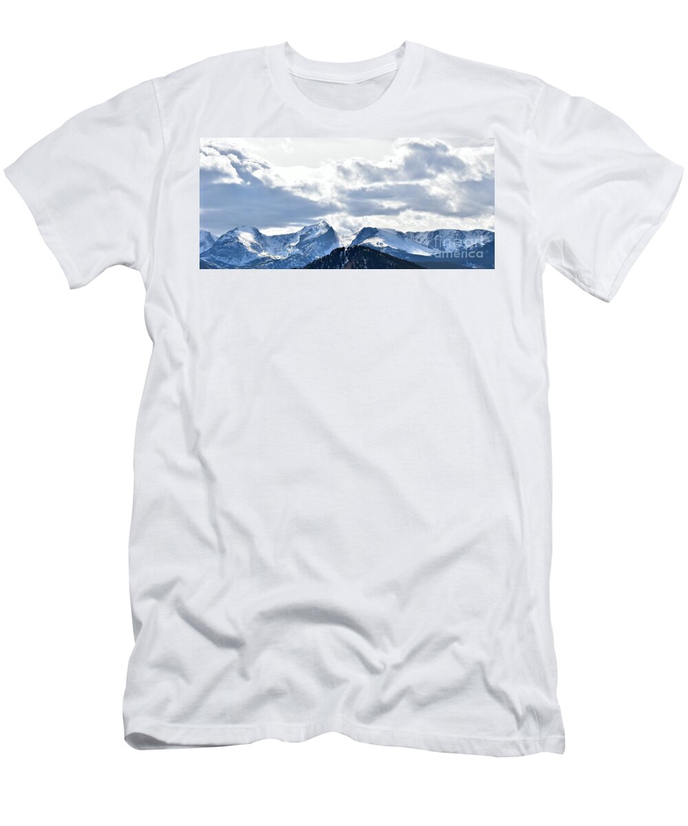 Rocky Mountains T-Shirt featuring the photograph Rocky Mountain Peaks by Dorrene BrownButterfield