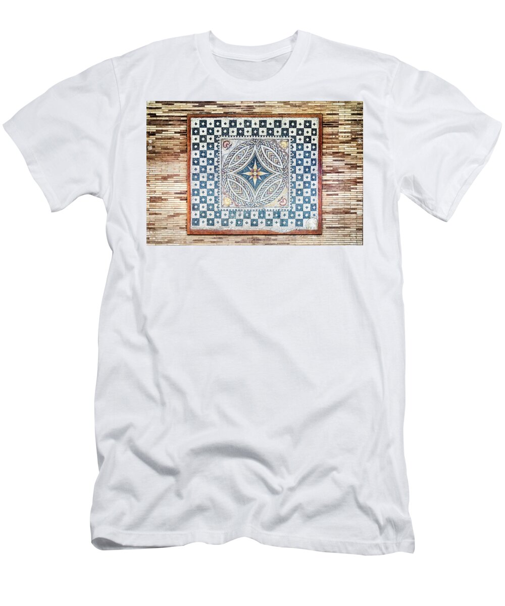 Roman Mosaic T-Shirt featuring the photograph Roman Mosaic 01 by Weston Westmoreland