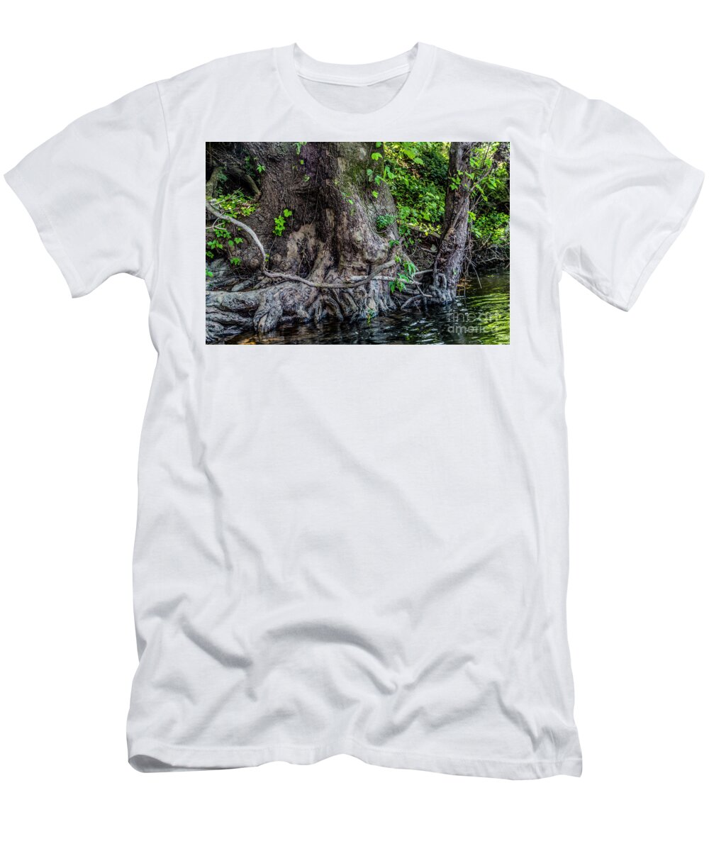 Roots T-Shirt featuring the photograph Roots 0035CR by Doug Berry