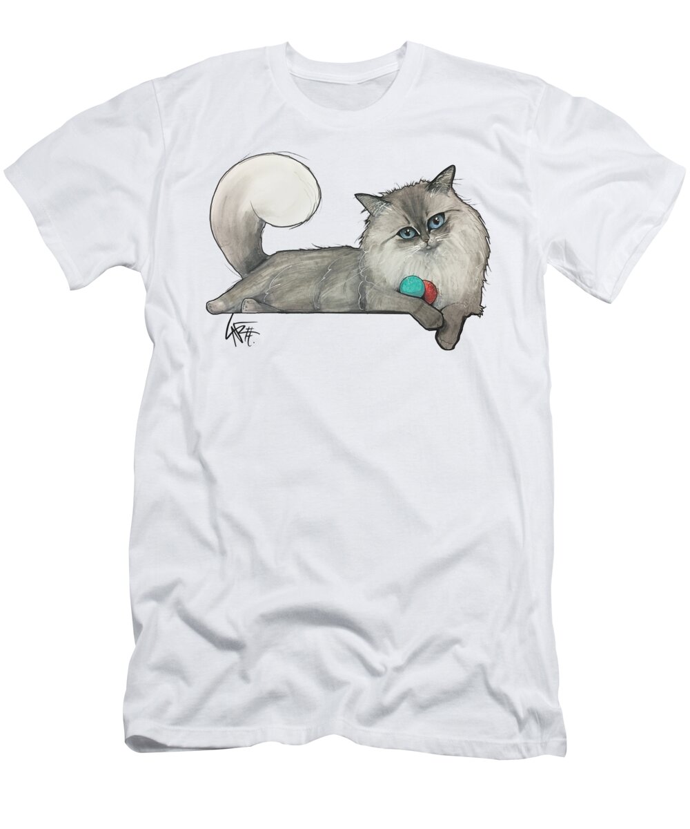 Rose T-Shirt featuring the drawing Rose GC1PET030 by Canine Caricatures By John LaFree