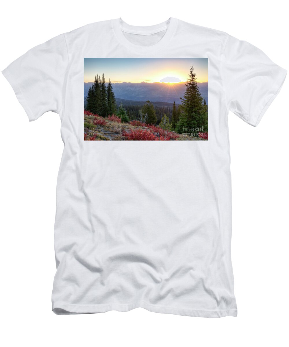 Brundage Mountain T-Shirt featuring the photograph Salmon River Mountains by Idaho Scenic Images Linda Lantzy