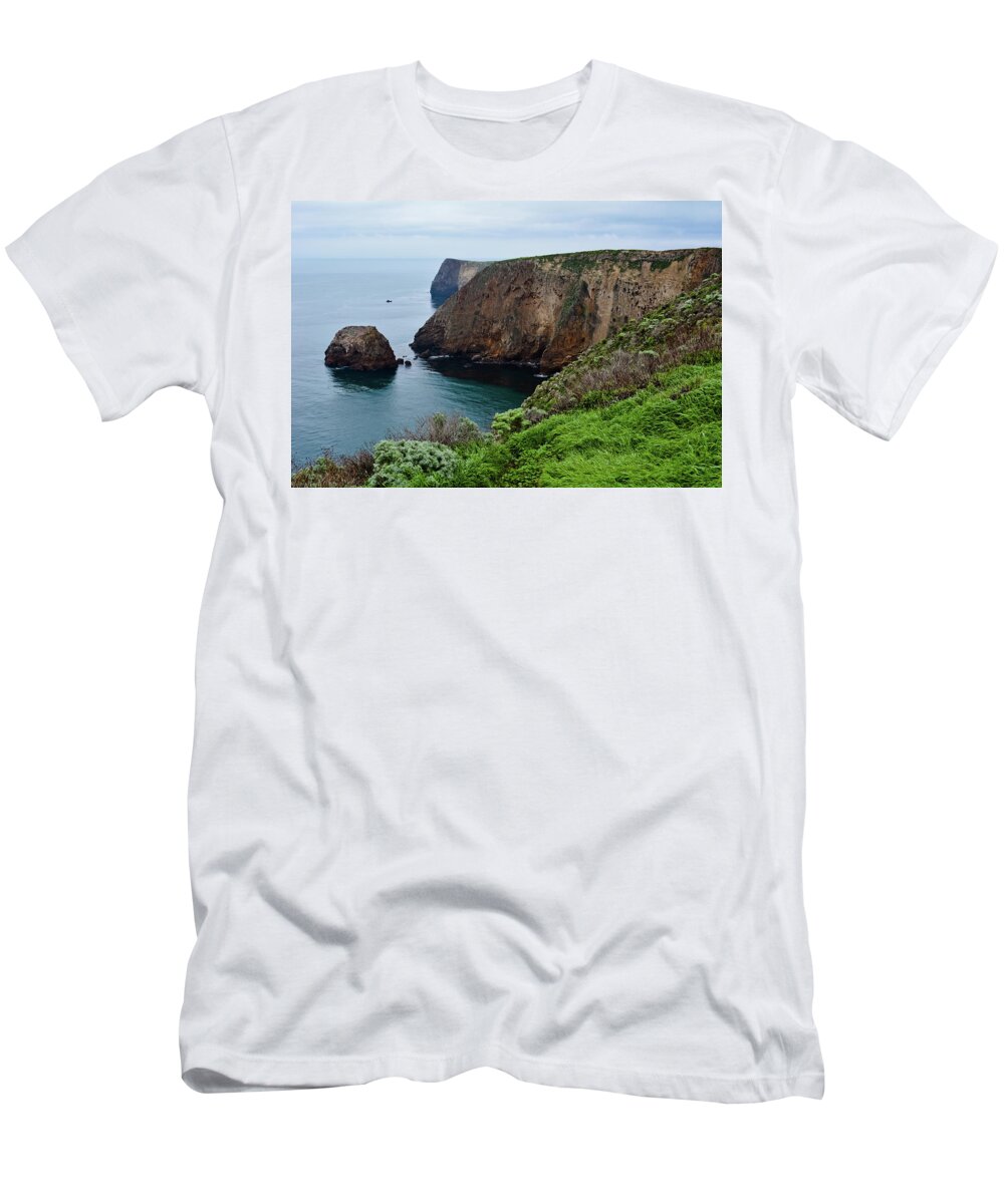 Channel Islands National Park T-Shirt featuring the photograph Santa Cruz Island Bluff Trail by Kyle Hanson