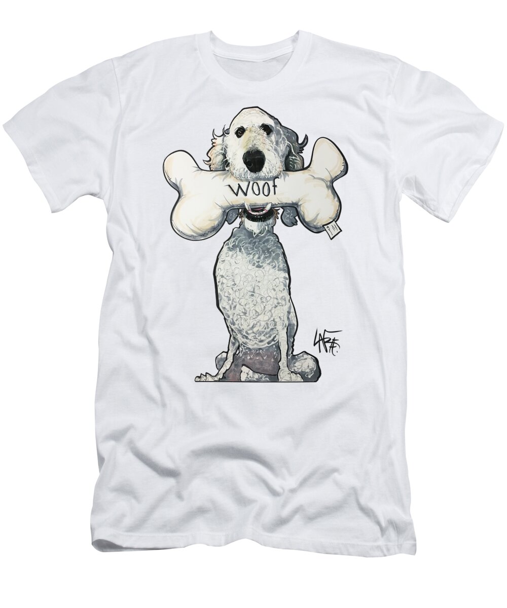 Seifer T-Shirt featuring the drawing Seifer 4286 by Canine Caricatures By John LaFree