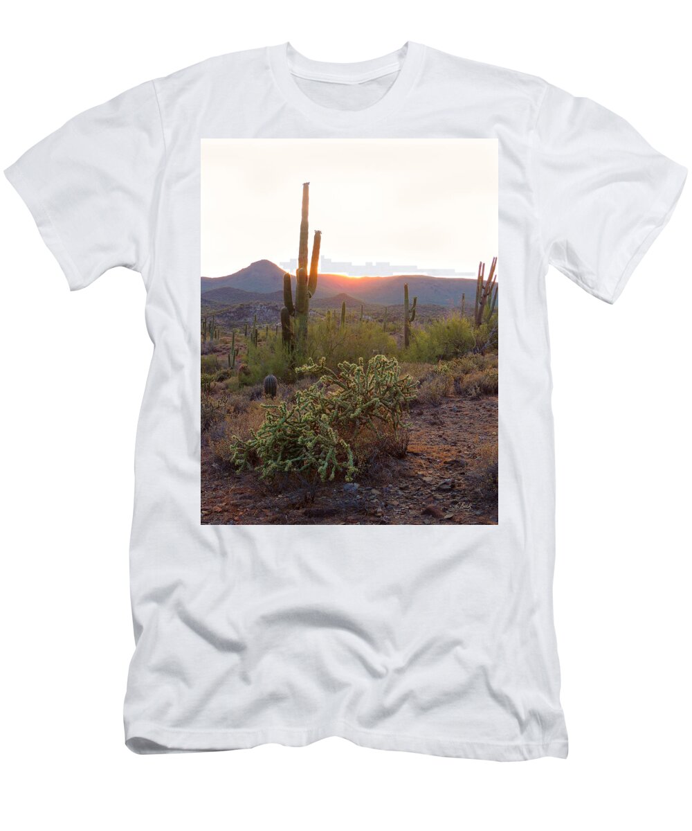 Tramonto T-Shirt featuring the photograph Setting Sun by Gordon Beck