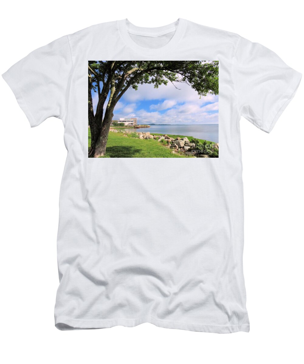 Shoreline T-Shirt featuring the photograph Shoreline by Janice Drew