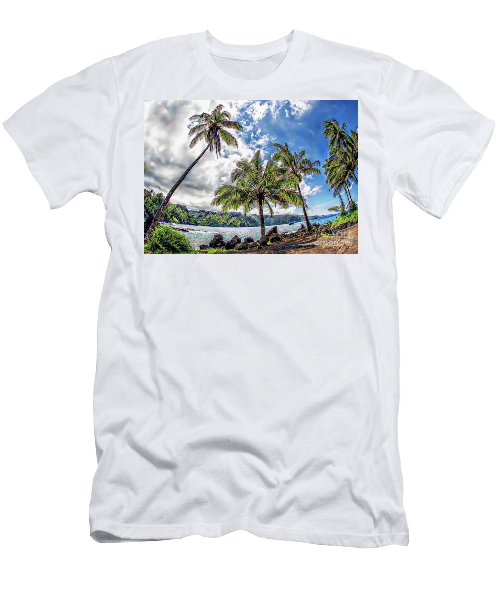 Maui T-Shirt featuring the photograph Palms Up by Larry Young
