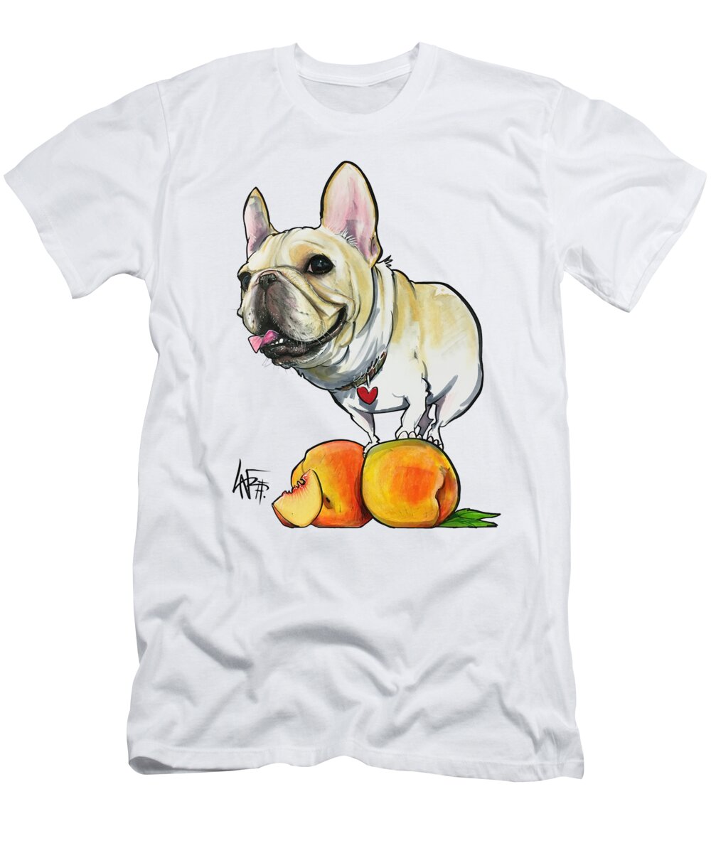 Skriabin 4567 T-Shirt featuring the drawing Skriabin 4567 by Canine Caricatures By John LaFree