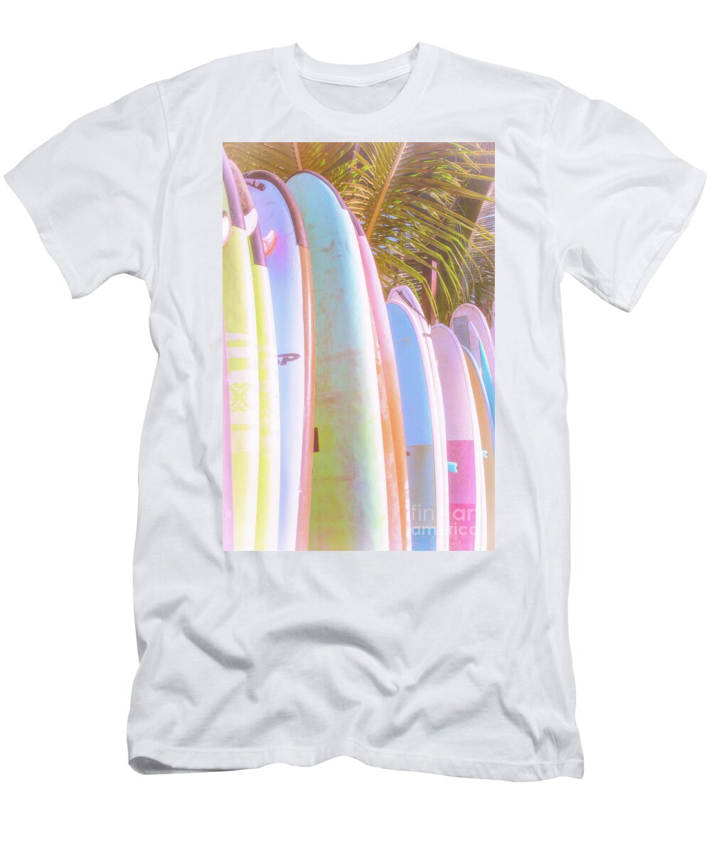 Surfboards T-Shirt featuring the photograph Soft and Light 8 by Becqi Sherman