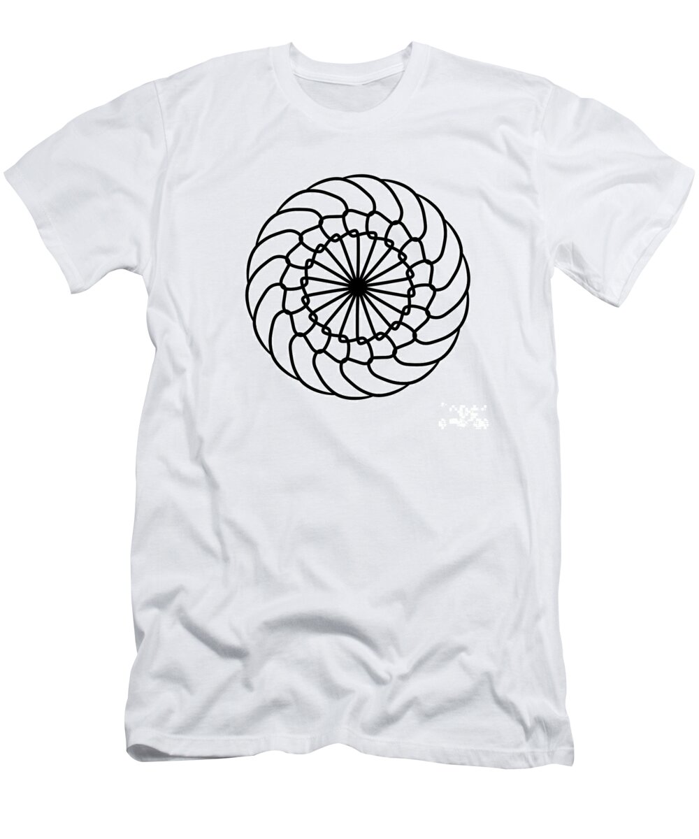 Spiral T-Shirt featuring the digital art Spiral Graphic Design by Delynn Addams