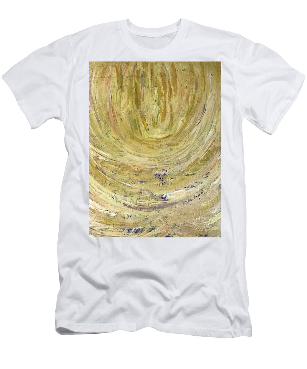 Star T-Shirt featuring the painting Star belt by Medge Jaspan